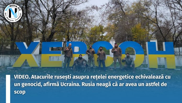 VIDEO. Atacurile rusești asupra rețelei energetice echivalează cu un genocid