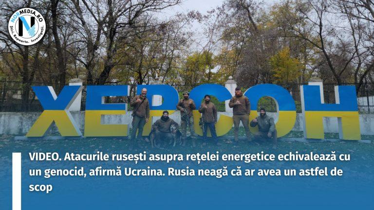 VIDEO. Atacurile rusești asupra rețelei energetice echivalează cu un genocid, afirmă Ucraina. Rusia neagă că ar avea un astfel de scop