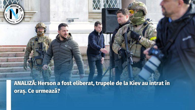 ANALIZĂ: Herson a fost eliberat, trupele de la Kiev au intrat în oraș. Ce urmează?