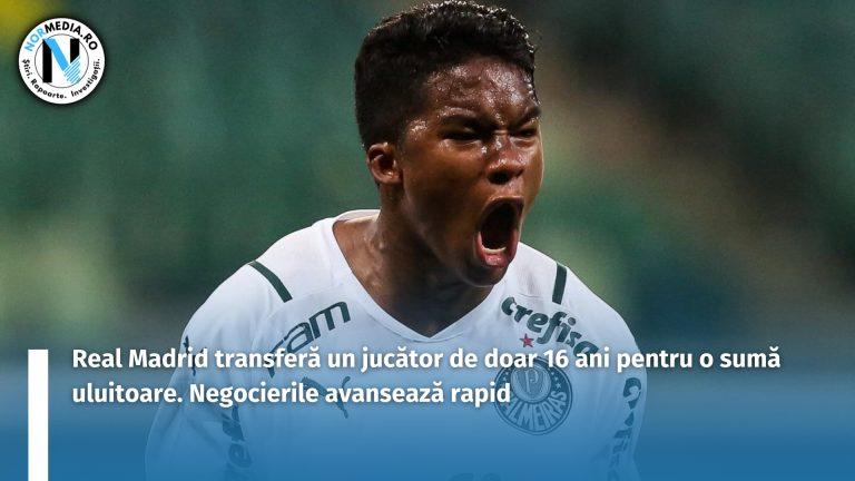 Real Madrid transferă un jucător de doar 16 ani pentru o sumă uluitoare. Negocierile avansează rapid