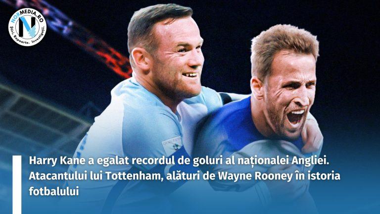 VIDEO. Harry Kane a egalat recordul de goluri al naționalei Angliei. Atacantului lui Tottenham, alături de Wayne Rooney în istoria fotbalului