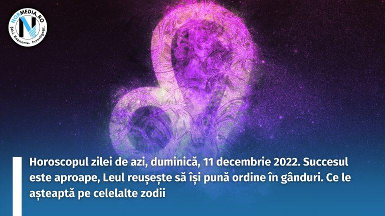 Horoscopul zilei de azi, duminică, 11 decembrie 2022. Succesul este aproape, Leul reușește să își pună ordine în gânduri. Ce le așteaptă pe celelalte zodii