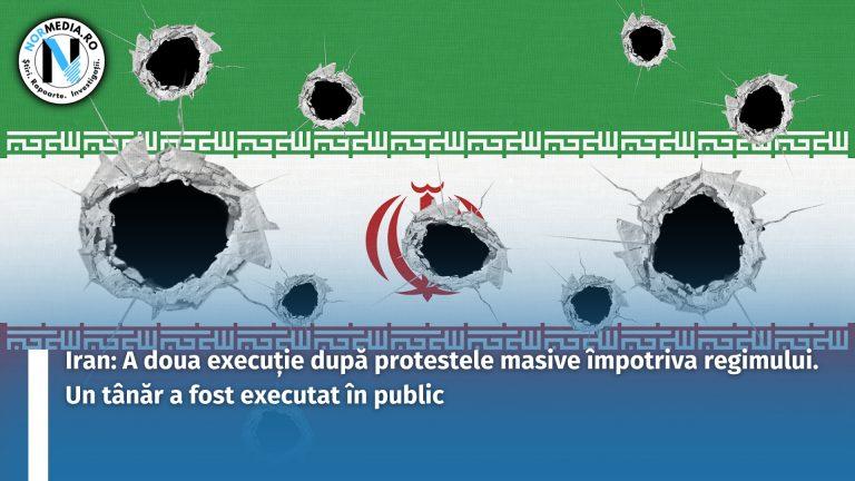 Iran: A doua execuție după protestele masive împotriva regimului. Un tânăr a fost executat în public