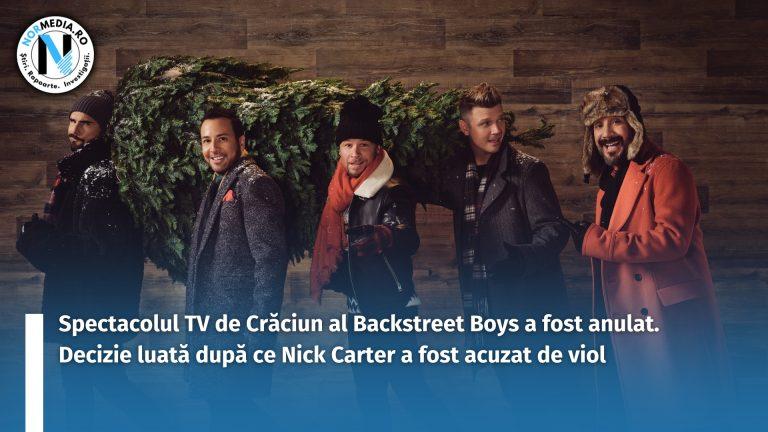 Spectacolul TV de Crăciun al Backstreet Boys a fost anulat. Decizie luată după ce Nick Carter a fost acuzat de viol