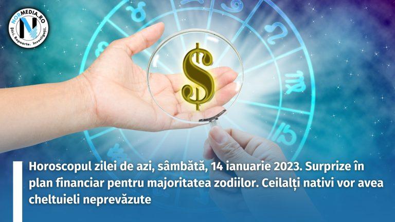 Horoscopul zilei de azi, sâmbătă, 14 ianuarie 2023. Surprize în plan financiar pentru majoritatea zodiilor. Ceilalți nativi vor avea cheltuieli neprevăzute