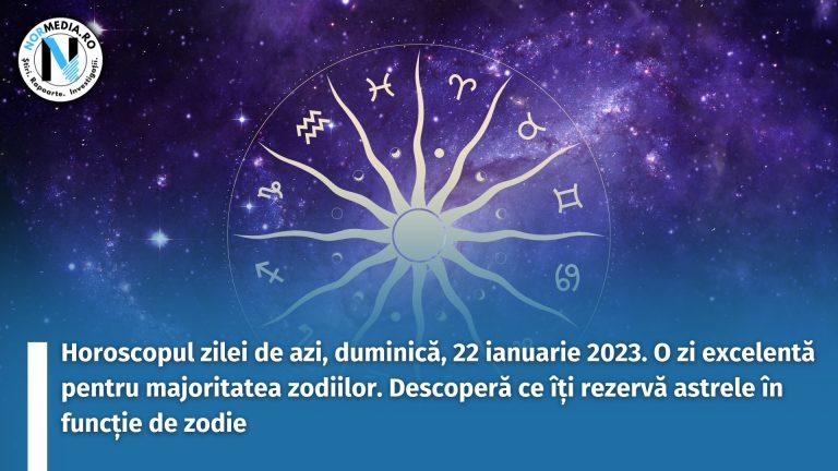 Horoscopul zilei de azi, duminică, 22 ianuarie 2023. O zi excelentă pentru majoritatea zodiilor. Descoperă ce îți rezervă astrele în funcție de zodie