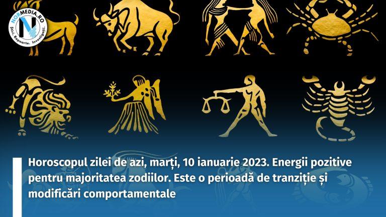 Horoscopul zilei de azi, marți, 10 ianuarie 2023. Energii pozitive pentru majoritatea zodiilor. Este o perioadă de tranziție și modificări comportamentale