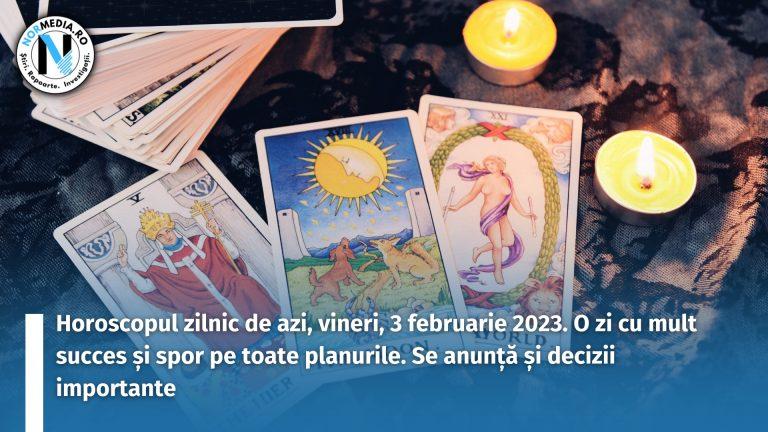 Horoscopul zilnic de azi, vineri, 3 februarie 2023. O zi cu mult succes și spor pe toate planurile. Se anunță și decizii importante