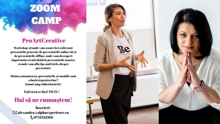 ZoomCamp ediția lll, participă acum! Totul despre workshop-ul ProArtCreative: Vom învăța cum să ne creștem și să ne dezvoltăm creativitatea (AD)