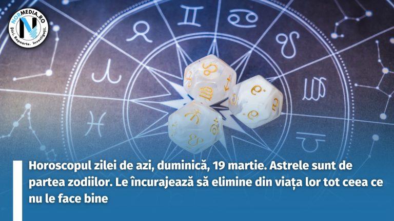 Horoscopul zilei de azi, duminică, 19 martie. Astrele sunt de partea zodiilor. Le încurajează să elimine din viața lor tot ceea ce nu le face bine