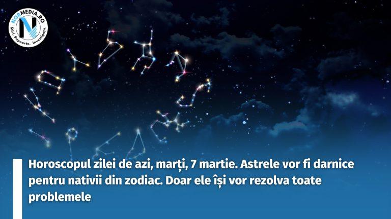 Horoscopul zilei de azi, marți, 7 martie. Astrele vor fi darnice pentru nativii din zodiac. Doar ele își vor rezolva toate problemele