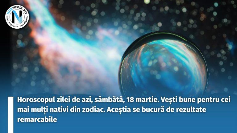 Horoscopul zilei de azi, sâmbătă, 18 martie. Vești bune pentru cei mai mulți nativi din zodiac. Aceștia se bucură de rezultate remarcabile