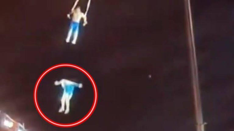VIDEO. Tragic! O acrobată a murit în timpul unui spectacol, după ce a căzut în gol de la mare înălțime