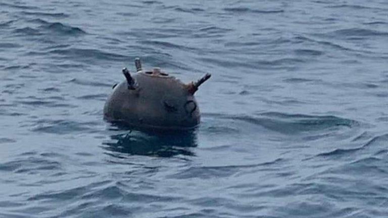 ALERTĂ pe malul Mării Negre! O mină marină a fost descoperită pe litoral