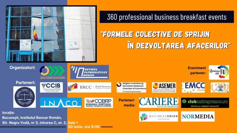 EVENIMENT: „Formele colective de sprijin în dezvoltarea afacerilor”. Ia parte la o implicare activă în dezvoltarea patronatelor