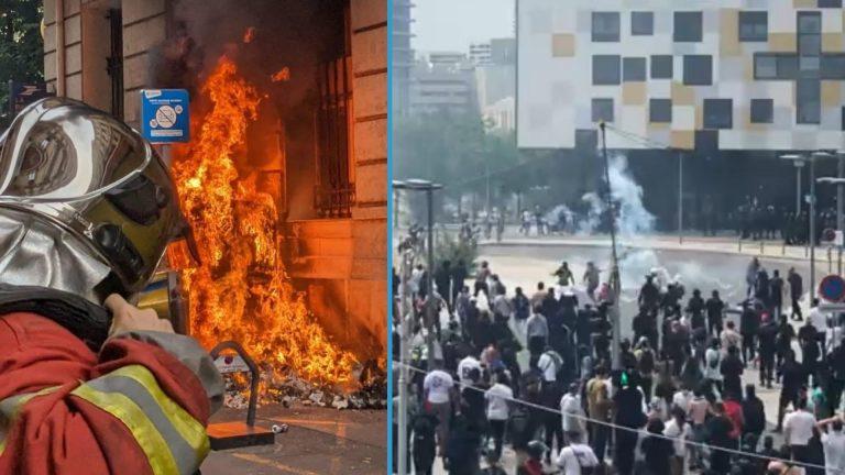 VIDEO. HAOS în Franța: Un oraș din sudul țării, devastat de furturi din magazine și violențe incitate de social media