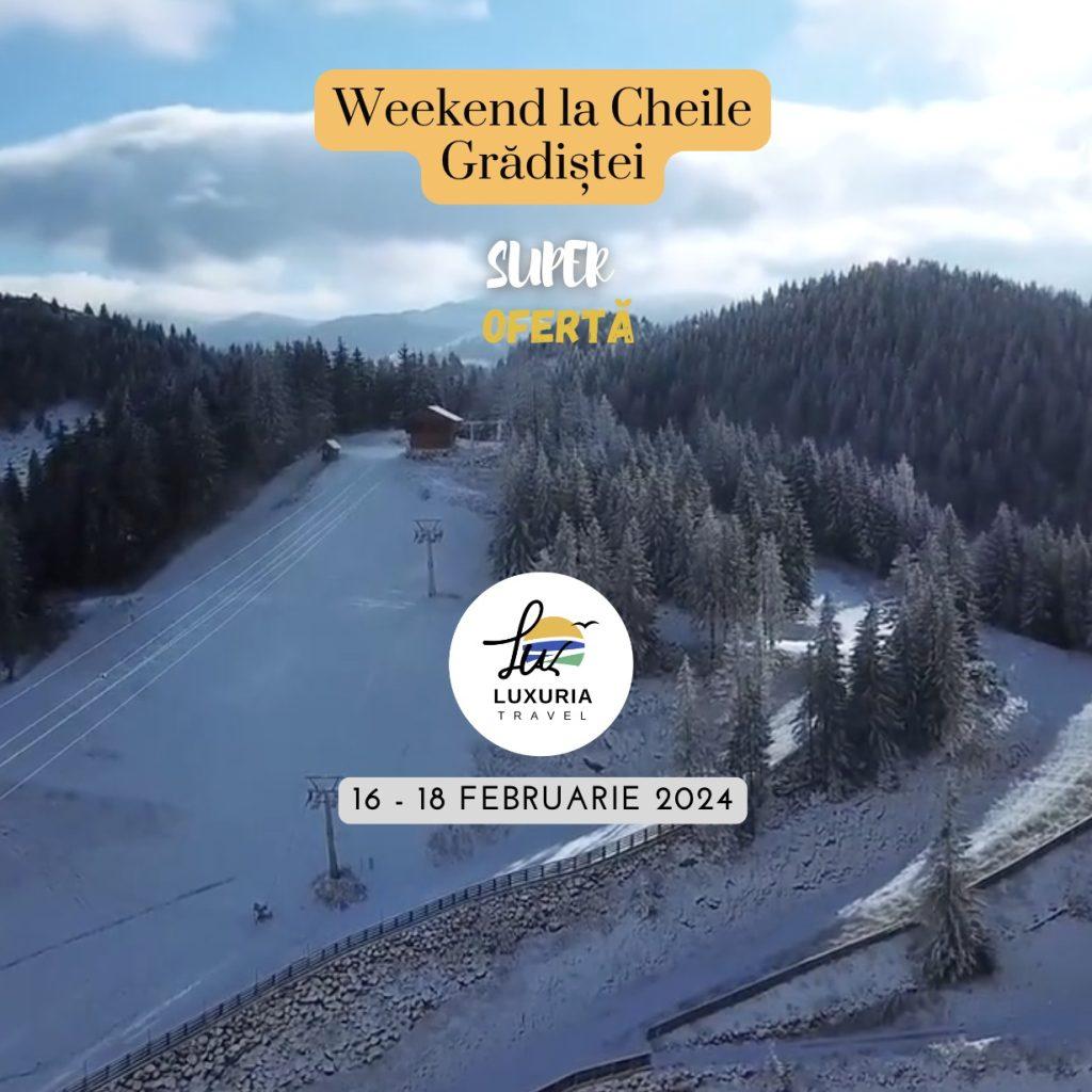 Petreceți un weekend de Valentine's Day la înălțime în Cheile Grădiștei – O aventură romantica și plină de aventură (Adv)