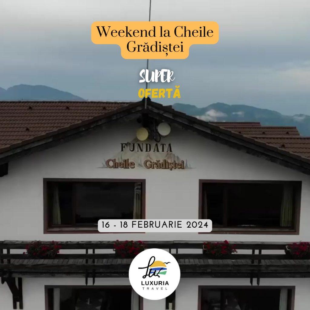 Petreceți un weekend de Valentine's Day la înălțime în Cheile Grădiștei – O aventură romantica și plină de aventură (Adv)