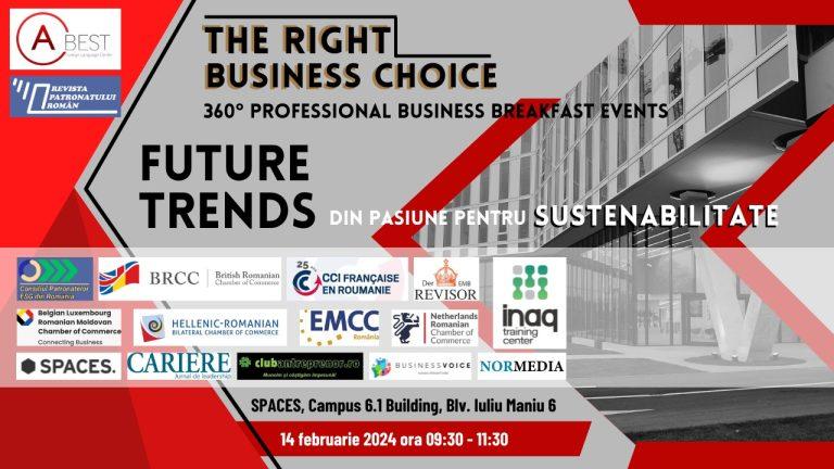 EVENIMENT: Future Trends. Din pasiune pentru sustenabilitate (Adv)