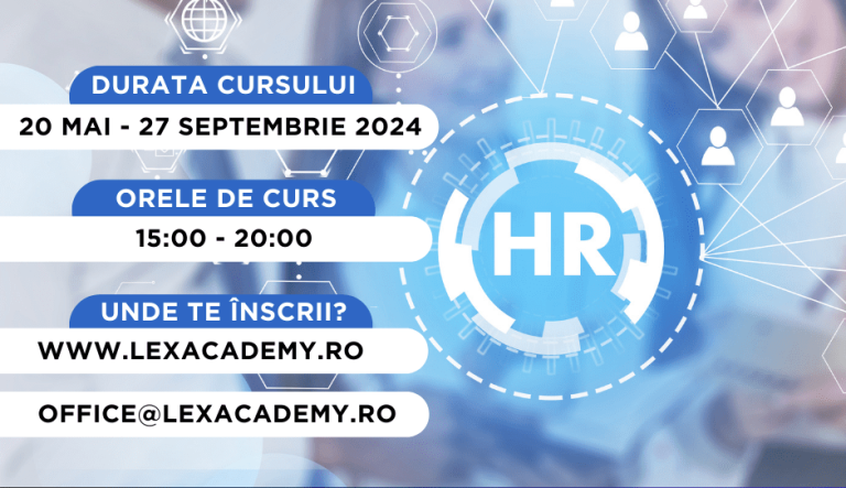 Curs de CALIFICARE REFERENT RESURSE UMANE: LexAcademy te pregătește pentru piața muncii (Adv)