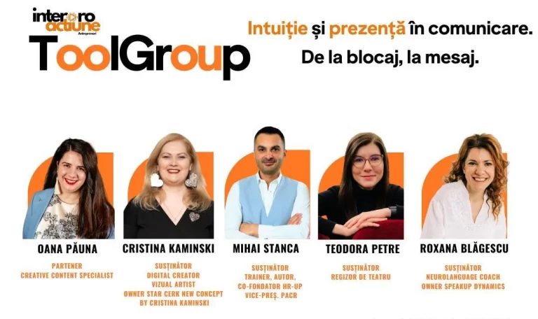 ToolGroup pe 12 aprilie: Intuiția și prezența în comunicare. De la blocaj la mesaj (Adv)