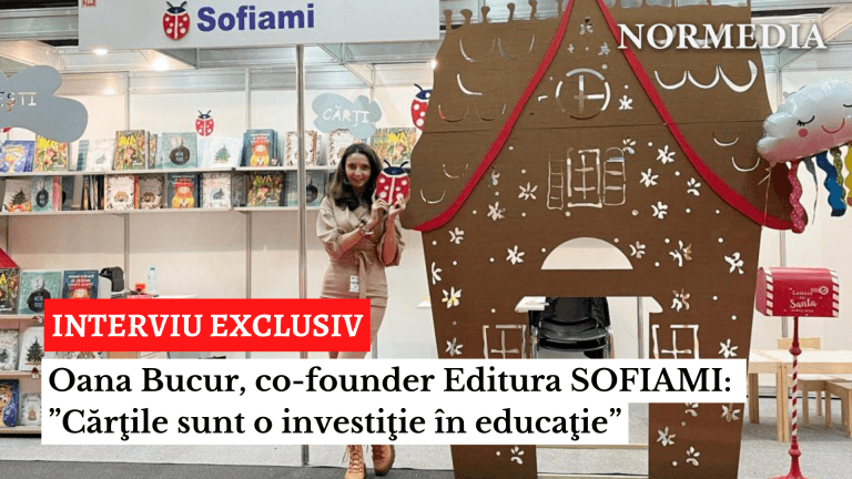 INTERVIU EXCLUSIV cu Oana Bucur, co-founder Editura SOFIAMI: ”Cărţile sunt o investiţie în educaţie”
