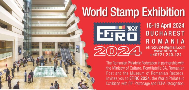 Descoperiți patrimoniul cultural la Expoziția Filatelică Mondială EFIRO 2024 (Adv)