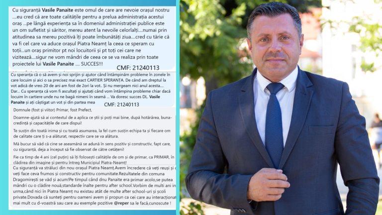 Susținerea publică pentru candidatul Vasile Panaite la Primăria Piatra-Neamț (P)