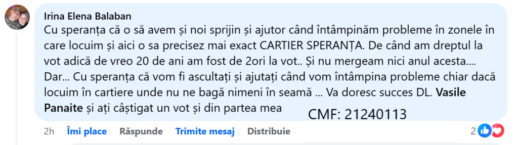 Susținerea publică pentru candidatul Vasile Panaite la Primăria Piatra-Neamț (P)