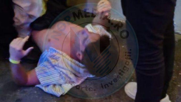 FOTO EXCLUSIV. Incident brutal în Centrul Vechi: Altercație între paznicii unui club din București și un tânăr