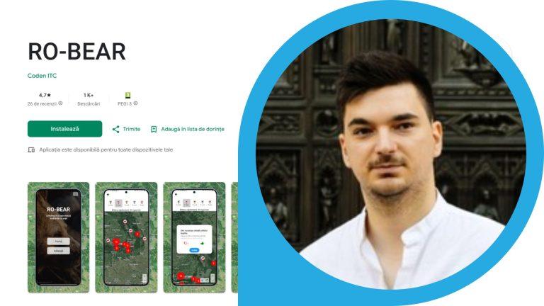 SPECIAL. Cosmin Andrei Conțu, omul care a lansat recent aplicația mobilă RO-BEAR. Alertă prezența urșilor