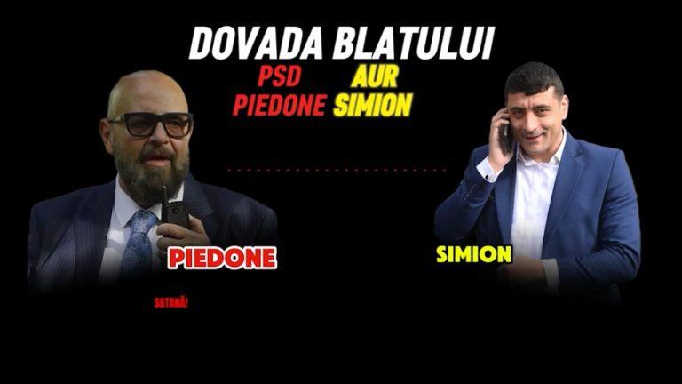 AUDIO Exploziv: Piedone și Simion, dialog amical între „Satana” și „Sătănel” – Înțelegeri și aluzii despre viitorul politic