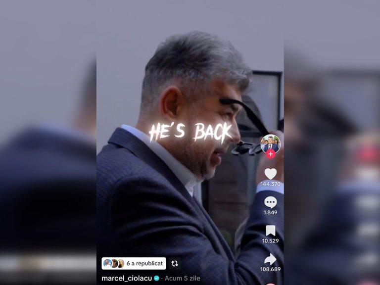 Ipocrizie politică: TikTok era „pericol național”, acum e platforma preferată a lui Marcel Ciolacu