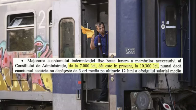 Șefii CFR Călători își majorează indemnizațiile în plină austeritate, în timp ce trenurile acumulează întârzieri de 4,6 ani