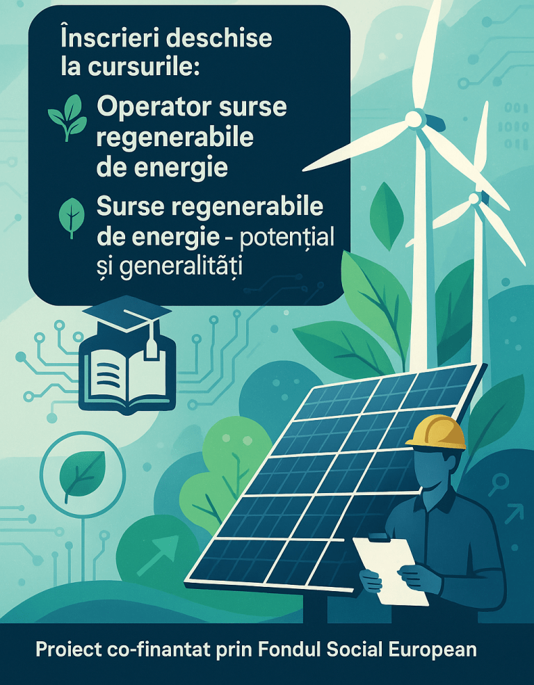 În iunie se deschid noi grupe de formare profesională în domeniul surselor regenerabile de energie