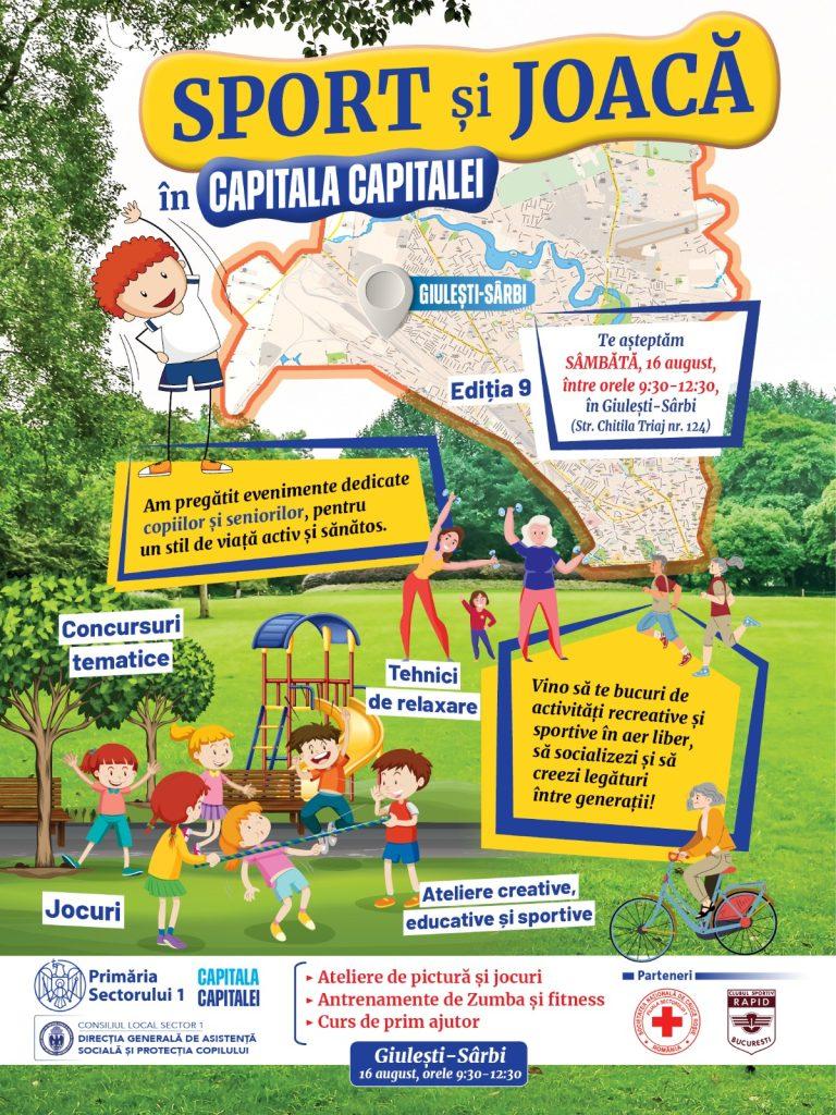 Clubul Sportiv Rapid București este noul partener al programului „Sport și Joacă în Capitala Capitalei”, derulat de Primăria Sectorului 1 prin DGASPC Sector 1