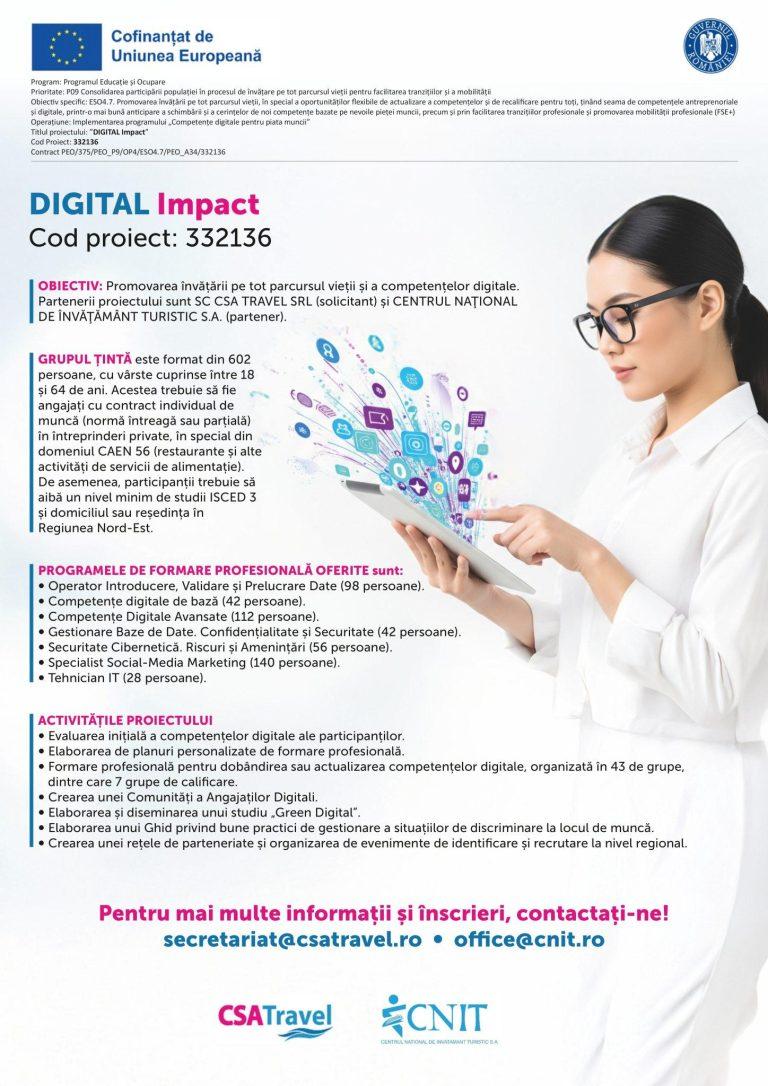A început primul curs de Social Media Marketing în cadrul proiectului DIGITAL Impact (Adv)