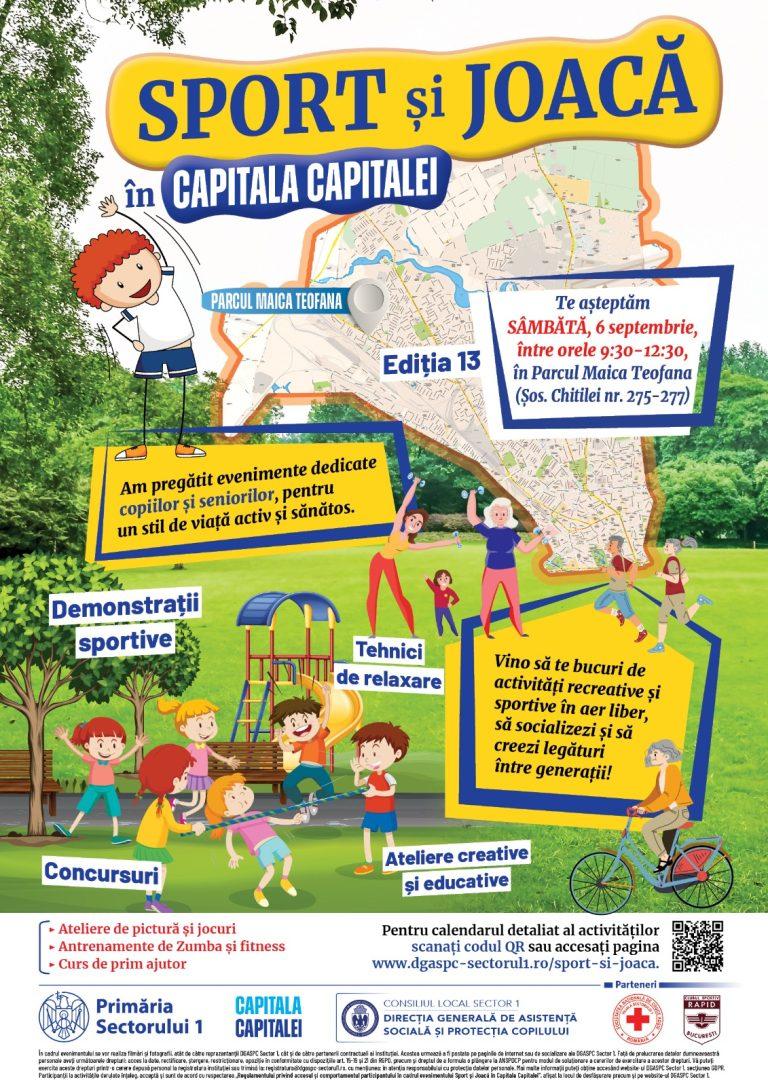 CS Rapid București, prezent la „Sport și Joacă în Capitala Capitalei” – ediția 13, în Parcul Maica Teofana