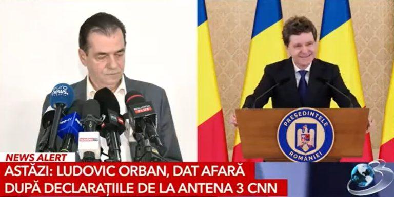 Ludovic Orban confirmă: „Despărțirea vine din inițiativa președintelui. Să nu încercăm să coafăm realitatea”
