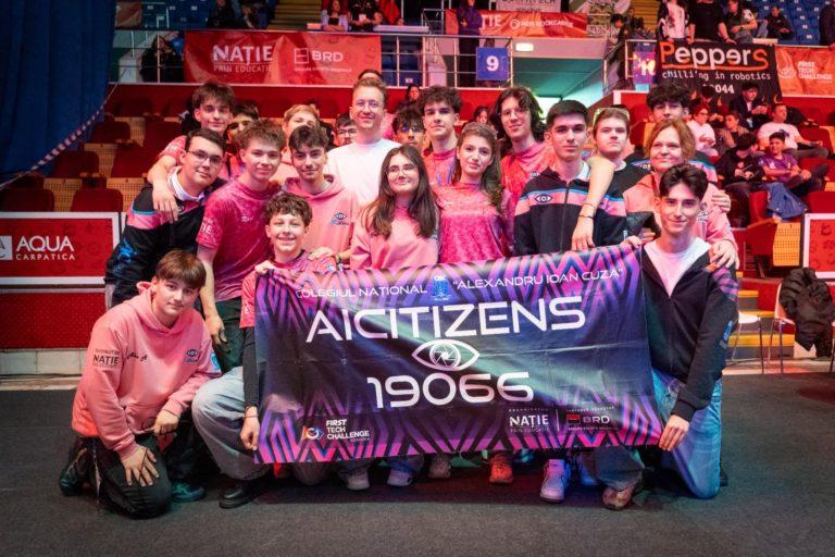 Susține Campionii Mondiali la Robotică din 2024 -AICitizens- în drumul lor spre o nouă calificare la Campionatul Mondial din Houston