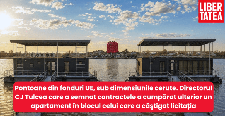 Pontoane din fonduri europene, controverse și întrebări fără răspuns la CJ Tulcea: diferențe între caietele de sarcini și construcțiile recepționate