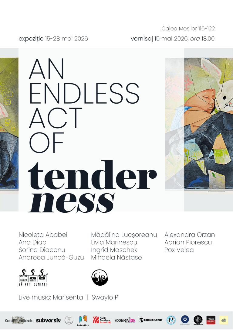 Expoziția de grup „An Endless Act of Tenderness | Un act nesfârșit de tandrețe” se deschide pe 15 mai la București