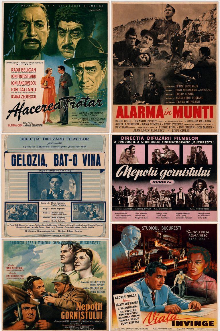 Afișele cinematografice românești din anii ’50, readuse în atenția publicului prin digitizarea patrimoniului Arhivei Naționale de Filme