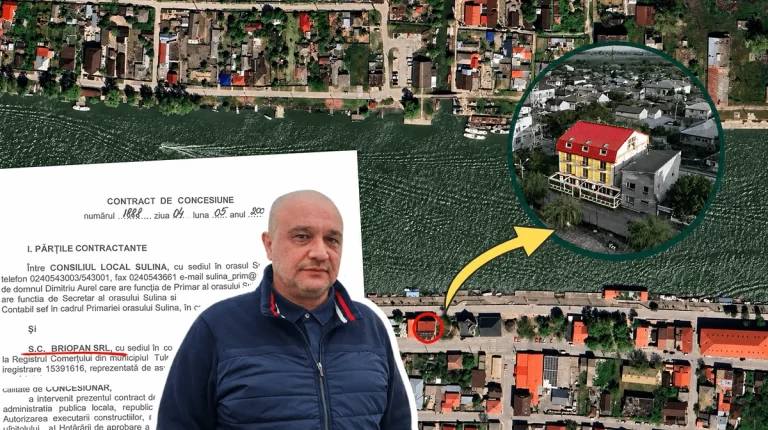 Teren pe faleza Dunării, concesionat firmei șefului RAZL Sulina cu sub 300 de lei pe lună