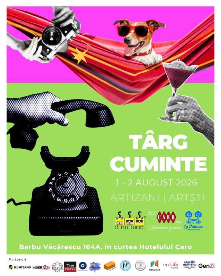 Târgul Cuminte debutează la La Hamace x Hotel CARO: un nou eveniment dedicat artiștilor independenți, creatorilor handmade și producătorilor locali din București