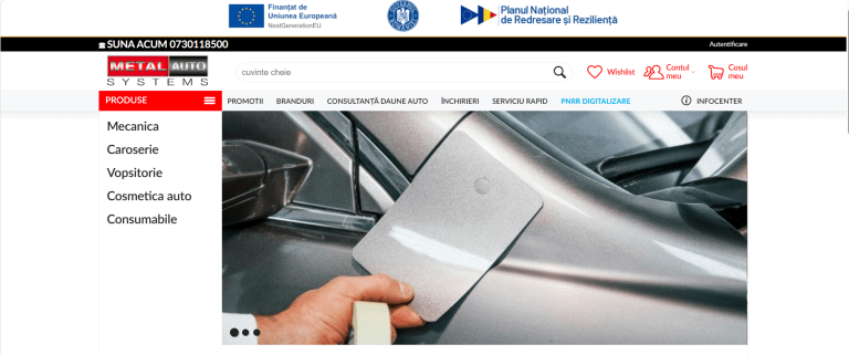 Comunicat de presă finalizare proiect: „DIGITALIZAREA IMM METAL AUTOCENTRE SRL” „PNRR: Fonduri pentru România modernă și reformată!”